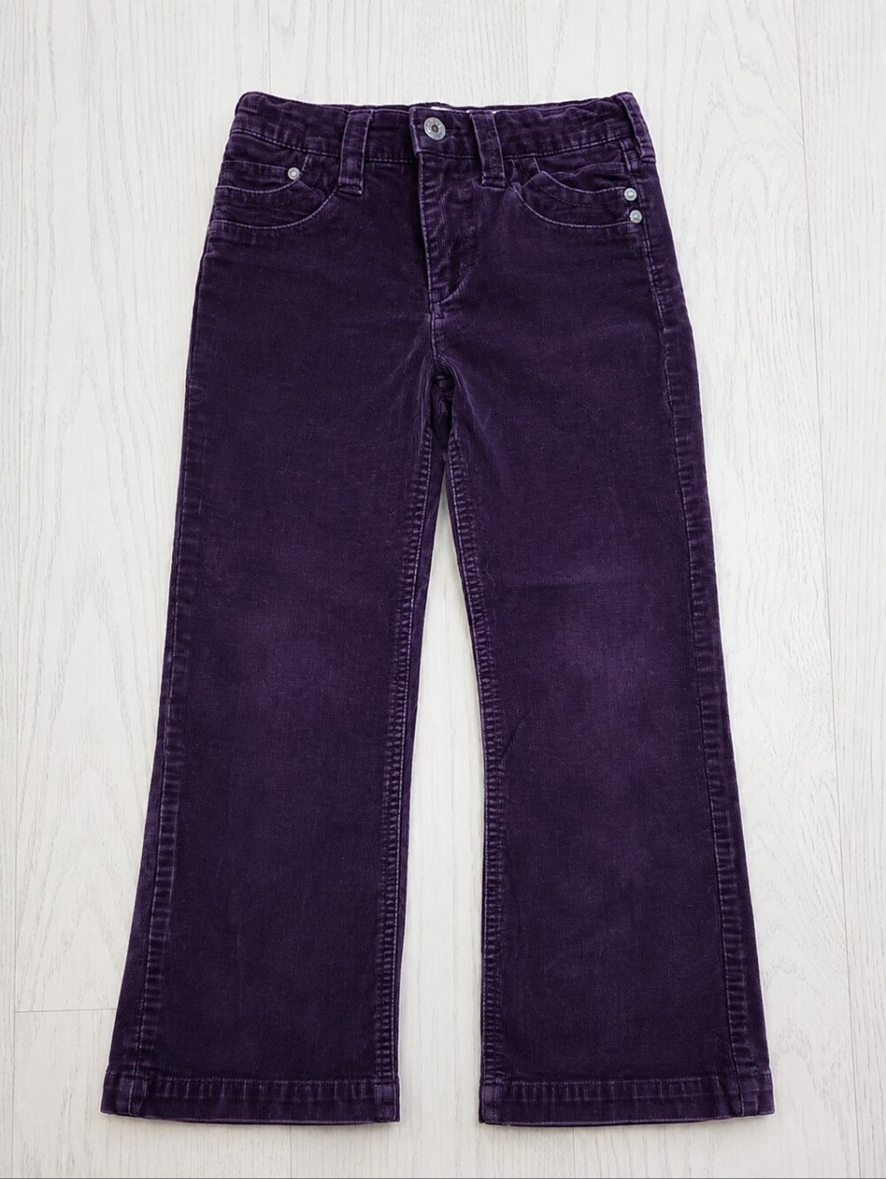 Point Zero Girl 6x Purple Jean Corduroy Wide Leg Pants